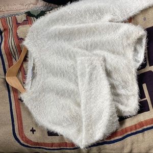 White zara sweater
